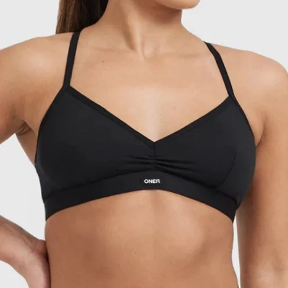 Oner Active Soft Classic Bralette Medium Black Light Gray and White Bundle Set - Picture 2 of 16